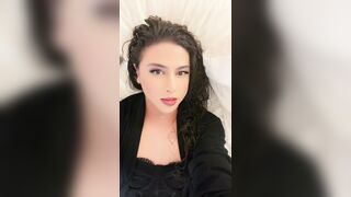 Youthful trans Latin chick femboy girlie