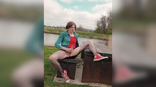 Wicked Public Urinate and Sex-toy Ride
