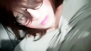 A trans person shows u their butt and cums on their face