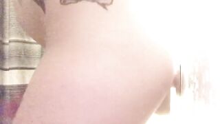 CD 86Relyks rides BWC foldout untill this babe cums hands free in shower