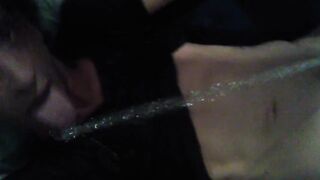 Demonstrating How I Tuck; Drenching My Body And Throat In My Pee