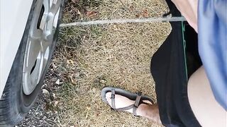 FTM Pee Desperation Spray Car Tire