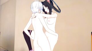 [DxD] Shemale hentai Koneko screw Kuroka(cg manga)