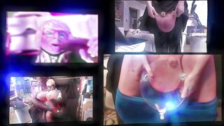 4x me - Ball Crushing Dick Sucking Cum Hungry Horny Large BBC Blond Slut Crushed Balls Ballbusting Busting Nuts - Jazz Music Compilation
