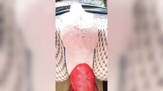 Alt T-Angel play with sex tool butt full of cum