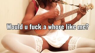 Teasing Transsexual Teen Femboy being a Shy transsexual Crossdresser having joy on camera