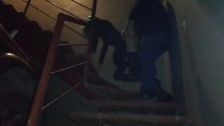 GF screw Sissy CD outside her apartment (risk pegging)