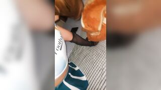 Amateur screws blur in doggy position with heartless touch