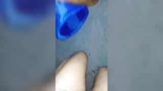 Filling up a cup with pee and then finishing on the floor 'cuz it felt also precious to stop