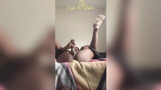 Kayla The Stud-horse Tall BBC Transsexual strokes her huge this babe-meat