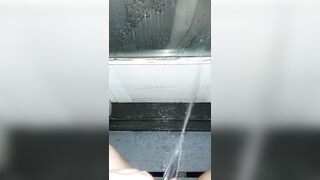 Peeing on my door for pleasure
