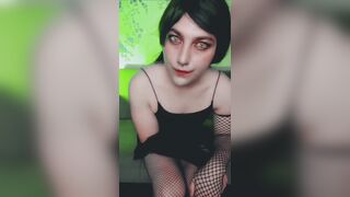 Gothic Skirty Ass Youthful Femboy