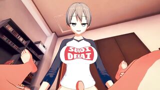 Shemale hentai Uzaki-chan has not solely large melons..