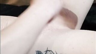 tugjob with sex-toy and come on me