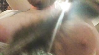 ftm plays with titties, and takes sex tool up ass