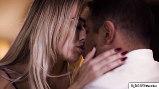 Golden-haired trans Emma Rose barebacks stepdad