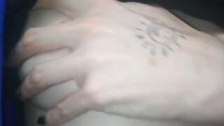 Trans Chap FTM Self Titty Squeeze