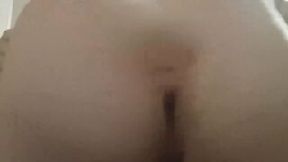Chunky doxy shows off anal opening