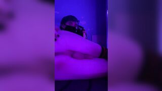 femboy play with their anal-plug