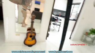 Behind the Scenes Trio Outdoor Pool with 2 Hot Hung Oriental T-girls Banging Large Booty