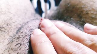 Rubbing large clitoris, dragon ball, a lot of fluids, rock hard climax