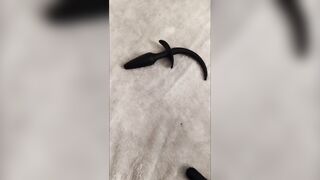 Sissy Toys her butt with Anal place in collection