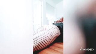 Tranny Clover Shea Teasing Her Sex toy With A Thighjob