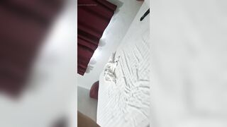 Small golden-haired trans is screwed hard anal