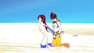 Overwatch futanari porn Dva Uncensored Manga