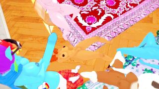One Piece - хентай фурри и футанари, совместная мастурбация после школы