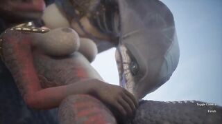 Dragon Futanari Has Her Shlong Sucked By A Naga Whore