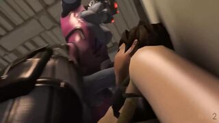 NYL-Tracer, Widow, Compassion CG Futanari Animation