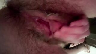 Trickling Moist Curly Cunt Close Up ftm Fingering