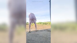 Playing outdoors