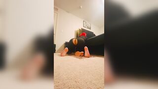 Riding biggest sex tool balls unfathomable anal