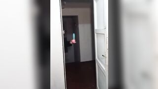 Egirl femboy plays with vibrator