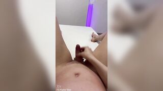 see me jack off it in pov...then i get up close so you can watch each drop as i finish all over my fingers