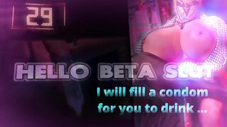 CEI Slurp up my cum filled cock-sock my little serf - Large Melons Bimbo Crossdressing CEI Encouragement Cum Drinking Full Jo-bag Fetish Limber Cum drum Spunk flow