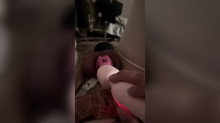 Sissygasm whilst pounded by horse dick