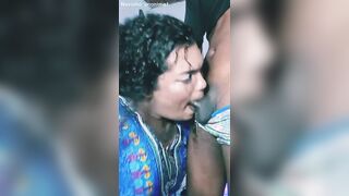 Novinho merely ejaculates in Wanessinha's mouth.