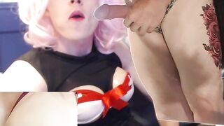 SOLO TRANS CUM EXPLOSION AND INTENSIVE GRINDING