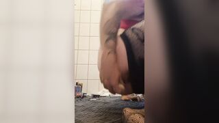 Anal steching and semen drinking