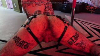 Ftm Pole Dance Fingering My Hirsute Cunt Until I Cum