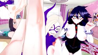 Futas Mt. Lady, Yaoyorozu, Midnight using shemale hentai quirk on your butt - MHA - Hunk Taker POV