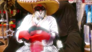 I will peg u hard when your back home ! Large Bazookas Crossdressing Teasing Red Satin Gloves Mexican Hat Huge Titties Ever