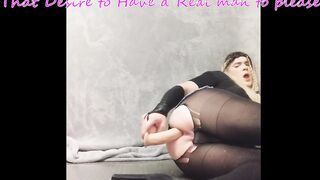 Sissy 1st Clip playing with Sex tool