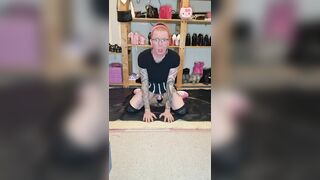 Sissy sportgirl sex-toy pleasure