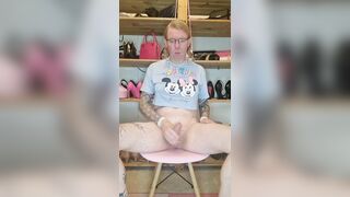 Sissy plays with clitty
