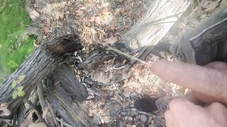 T BEAUTY pees in public by creek