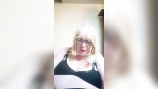 Part two - big beautiful woman TV plays with her nipps.
